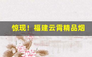 惊现！福建云霄精品烟哪家烟最好“吊胆惊心”
