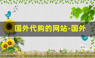 国外代购的网站-国外代购去哪个网站