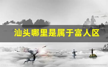 汕头哪里是属于富人区-汕头哪个区发展最好
