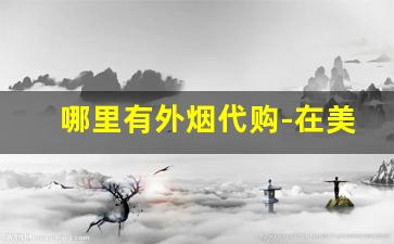 哪里有外烟代购-在美国香烟多少钱一包