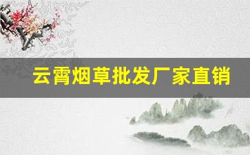 云霄烟草批发厂家直销-云霄县香烟定制厂