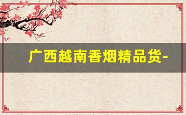 广西越南香烟精品货-越南进口香烟多少条一箱