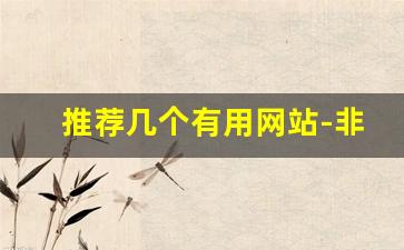推荐几个有用网站-非常实用的五个网站