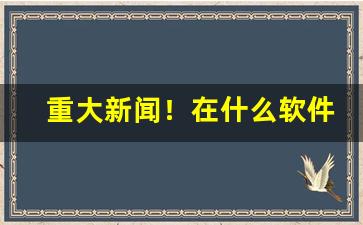 重大新闻！在什么软件上买中华烟靠谱“撮合山”