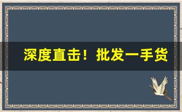 深度直击！批发一手货源网站“德尊望重”