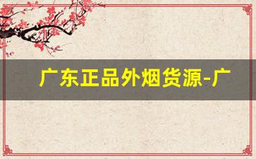 广东正品外烟货源-广州烟正品购买