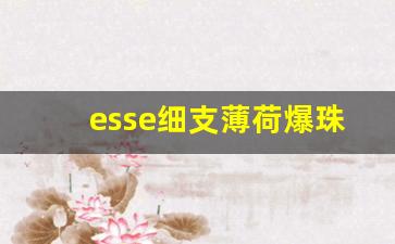 esse细支薄荷爆珠香烟-esse香烟细支价格