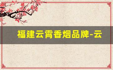 福建云霄香烟品牌-云霄香烟一般多少钱
