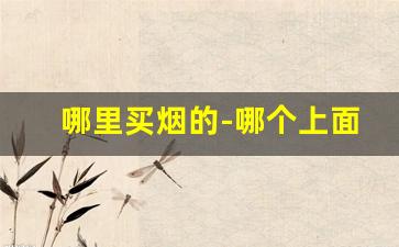 哪里买烟的-哪个上面可以买烟