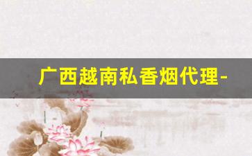 广西越南私香烟代理-正品香烟广西发货