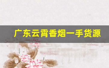 广东云霄香烟一手货源代理-云霄香烟在哪里经销
