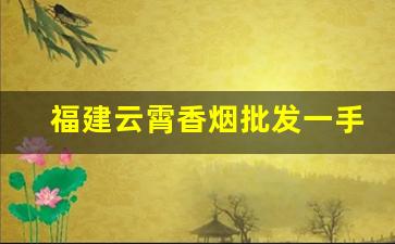 福建云霄香烟批发一手货源代理-福建云霄香烟采购市场