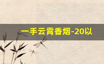 一手云霄香烟-20以内的云霄香烟