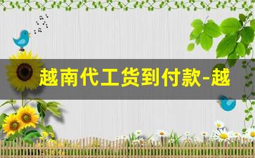 越南代工货到付款-越南代工和中国代工的区别