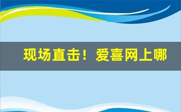 现场直击！爱喜网上哪里能买到“沸反盈天”