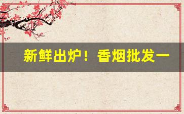 新鲜出炉！香烟批发一件代发！批发供应香烟质量好价格低“不期而同”