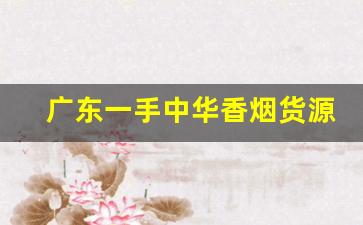 广东一手中华香烟货源-广东在卖的香烟大全