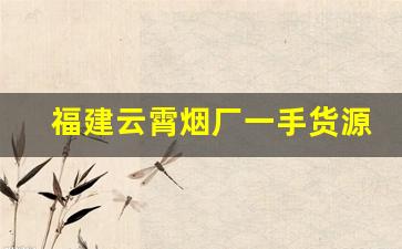 福建云霄烟厂一手货源批发-云霄烟30元一条批发