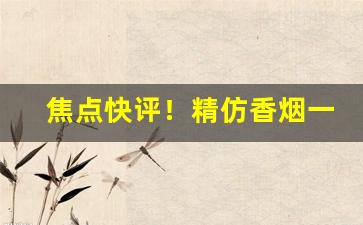 焦点快评！精仿香烟一手总仓“柴车幅巾”