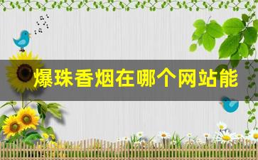 爆珠香烟在哪个网站能买到-爆珠香烟在中国哪个好卖