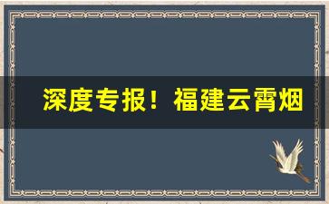 深度专报！福建云霄烟厂直销“绸缪帷幄”