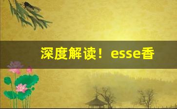 深度解读！esse香烟价格表图细支“辞严气正”