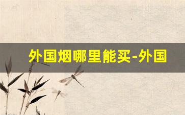 外国烟哪里能买-外国烟一般在哪有卖的