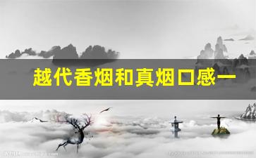 越代香烟和真烟口感一样吗-越代香烟质量最好的几种