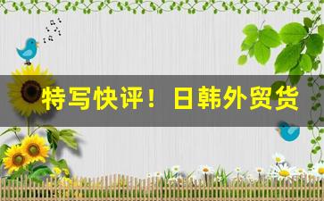 特写快评！日韩外贸货源哪里找到“半死半活”