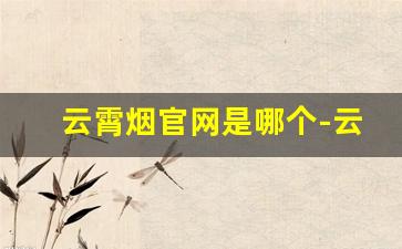 云霄烟官网是哪个-云霄有自己品牌的香烟吗