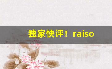 独家快评！raison香烟推荐“尺布斗粟”