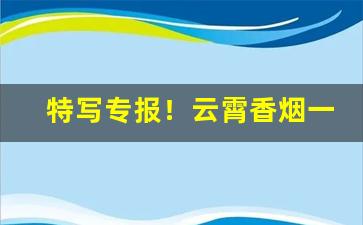 特写专报！云霄香烟一手货源厂家微信“乘间击瑕”