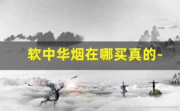 软中华烟在哪买真的-软中华烟正品专卖