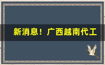 新消息！广西越南代工香烟一手货源厂家批发代理“戳心灌髓”