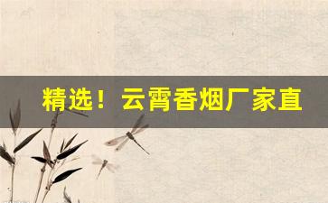 精选！云霄香烟厂家直销“不苟言笑”