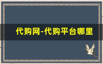 代购网-代购平台哪里有提供